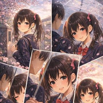 桜色ツインテール|校門から、雨上がりまで
