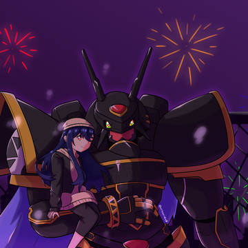 Enjoying Fireworks Together