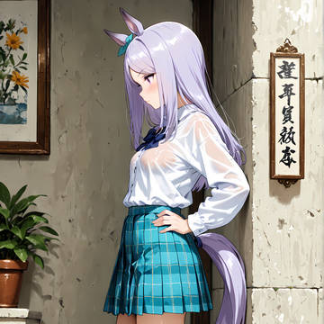 mejiro mcqueen and cat