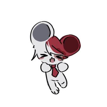 mouse and cat🐭🐱❤️🤍