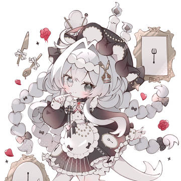 🩶🥀モノクロ世界のドールちゃん