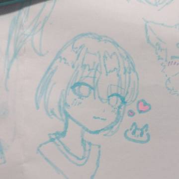 中学生の授業中の落書き