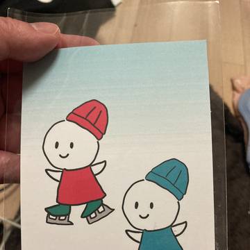 スケートするしらたま君