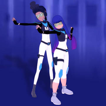 Glitch Techs Five and Miko