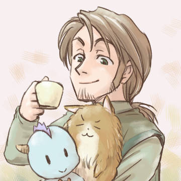 ドラゴンちゃんとポメちゃんおまけのおじさん