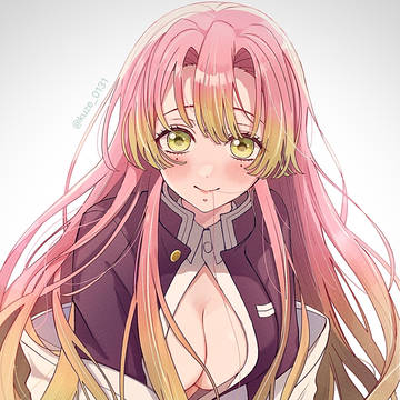 髪下ろし蜜璃ちゃん