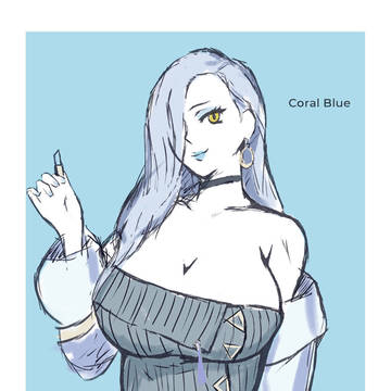 Coral blue snake