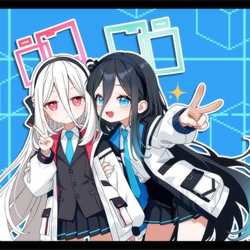 制服姿で一緒に写真を撮った二人