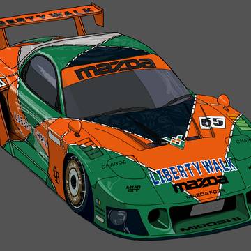 Mazda Rx7 Liberty Walk Silhouete