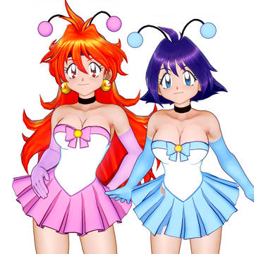 Lina Inverse and Amelia Seillune