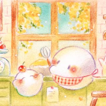 春の午後、おやつ作り