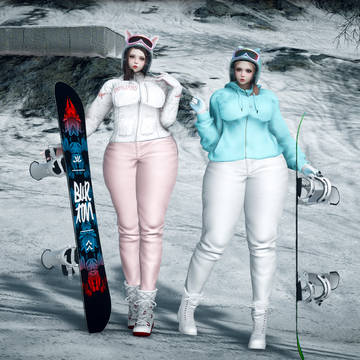 skiing