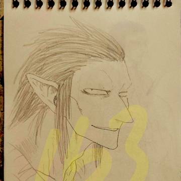左手描きほぼ毎日練習中