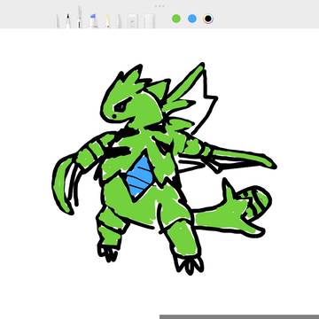 ポケモンフュージョンで出来たポケモン描いてみた1