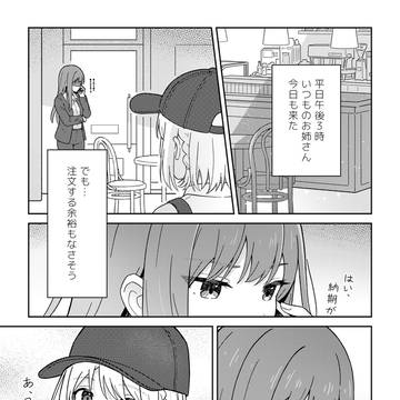 いつもチョコトーストを頼む常連のお姉さん 🍞 ➁