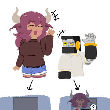 【隣に住むの牛娘お姉】帰宅