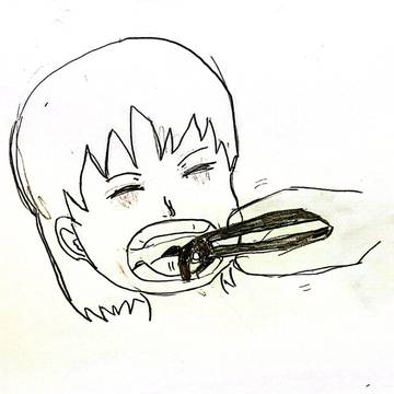 クイナの乳歯抜歯