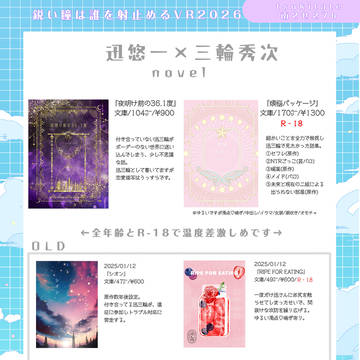 【迅三輪】2/1 VR2026お品書き+コピー本