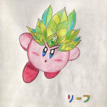 星のカービィ リーフ☘ ̖́-