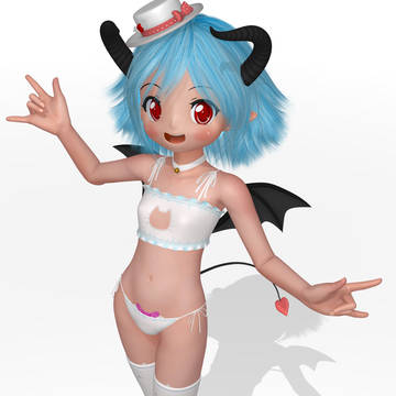 にあ☆みぃに舌を入れる