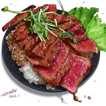 ローストビーフ丼
