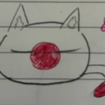 ポーランドボール書いてみた　日本🇯🇵猫　下手