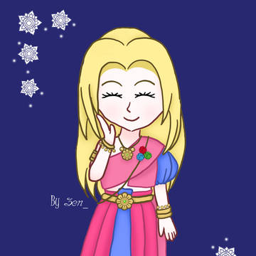 Hikari in Thai costume.