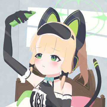 恥ずかしがってるメイドミドリ