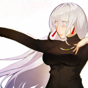 友達のOCのファンアートを描く