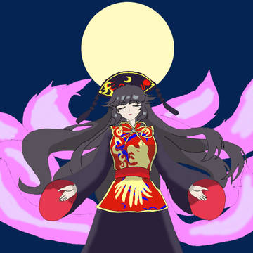 黒髪純狐