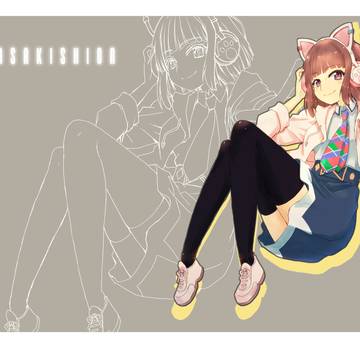 佐々木翔音ちゃんフラスタ用イラスト