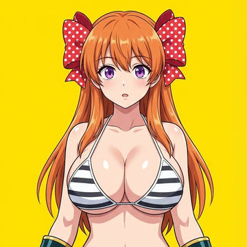 Magi Blue Sakura Stripes Bikini!
