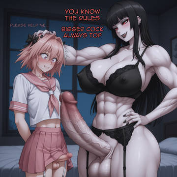 Astolfo with Goth Futa Mommy