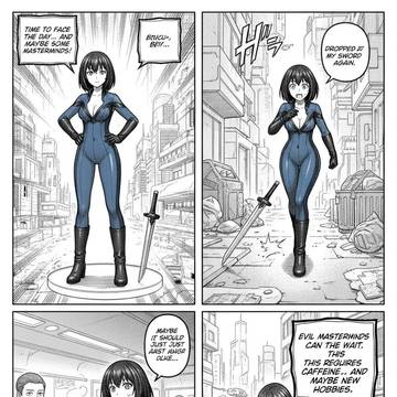 草場恵流　インビジブルウーマン着せ替え漫画2