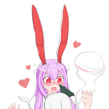 Ghost eating rabbit meat