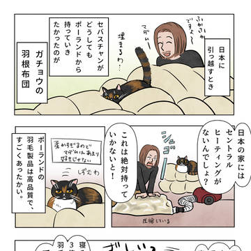 セバスチャンこだわりの羽毛布団