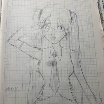 初音ミク……ですけど左手……なんか足りないような……