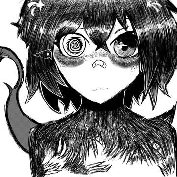 視聴者を見つめるかわいいモンスター