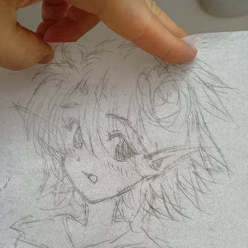 ティッシュにキャラを描いた②