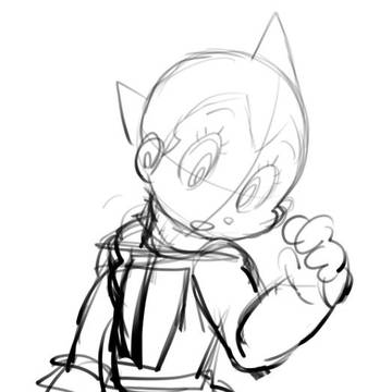 アトム落書き