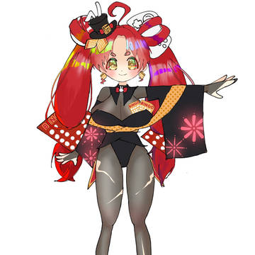 ビンゴカードの擬人化ちゃん