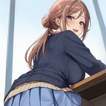 「えっと…いつまで消しゴム拾ってるのかな…?」