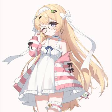 寝起き金髪ちゃん