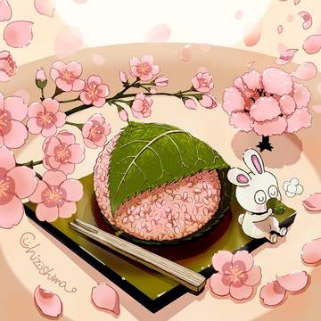 春と桜餅 ₍ᐢ｡••｡ᐢ₎♡。ᐤ+.ᐩ❀