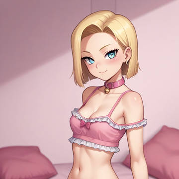 Android 18 in pink.