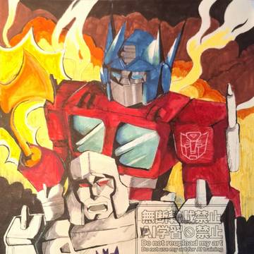 Optimus and Megatron