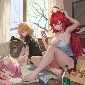 Nikke's hangover party