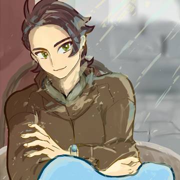 カフェにて