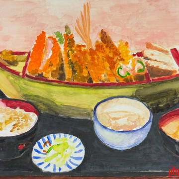 『とん吉 ミックスフライ定食』