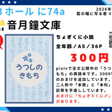 【26/2/1：藍の瞳に写る君 VR2026】お品書き